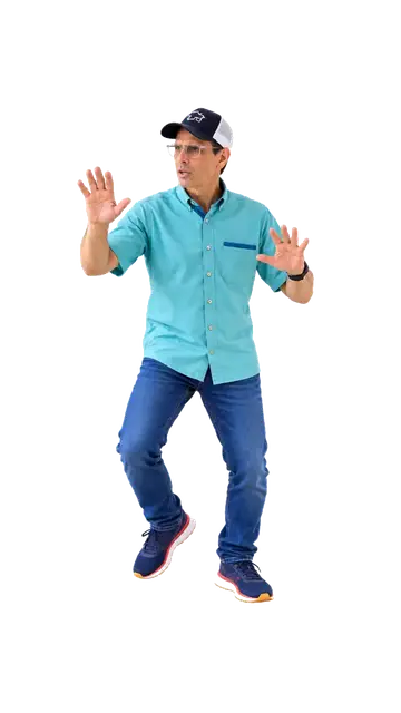 AI-generated dance parody, not real footage